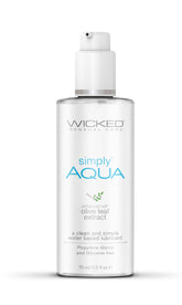 Wicked Simply Aqua Water Based Lubricant 70 ml Bottle Water Based Lube